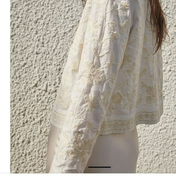 EMBROIDERED COTTON OVERSHIRT - Picture 1 of 13
